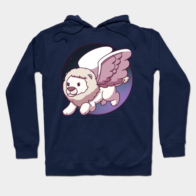 Lion With Wings Hoodie by TheMaskedTooner